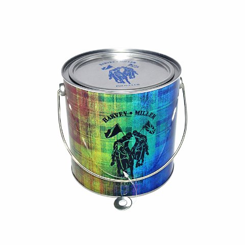 PET Tin Bucket With Handle For Cosmetic