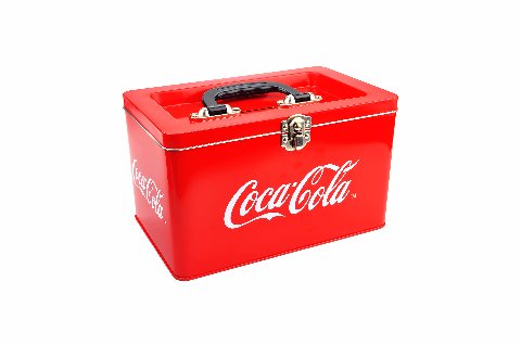 Nice packaging box gift tin box with lock and handle chocolate box candy tin can